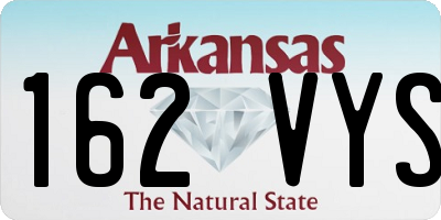 AR license plate 162VYS