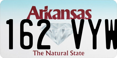 AR license plate 162VYW