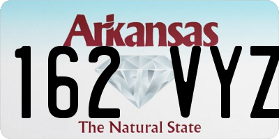 AR license plate 162VYZ