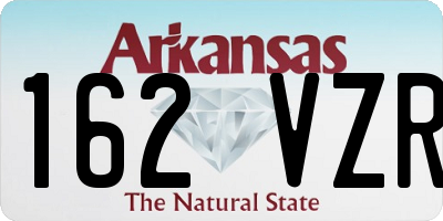 AR license plate 162VZR