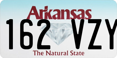 AR license plate 162VZY
