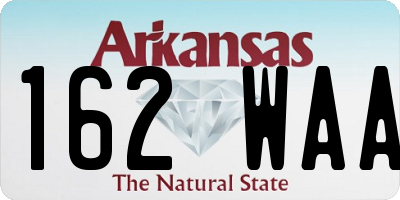 AR license plate 162WAA