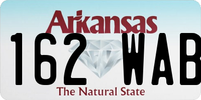 AR license plate 162WAB