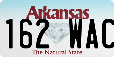 AR license plate 162WAC