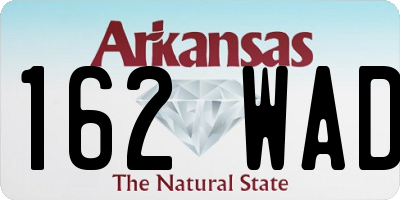 AR license plate 162WAD