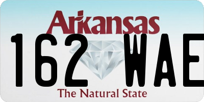 AR license plate 162WAE