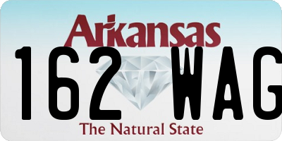 AR license plate 162WAG
