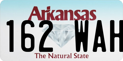 AR license plate 162WAH