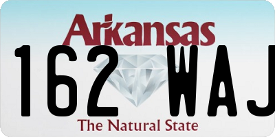 AR license plate 162WAJ