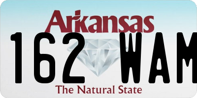 AR license plate 162WAM