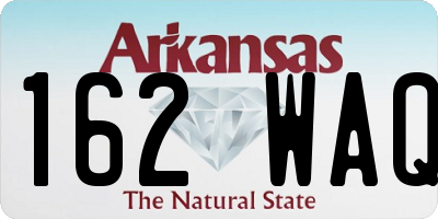 AR license plate 162WAQ