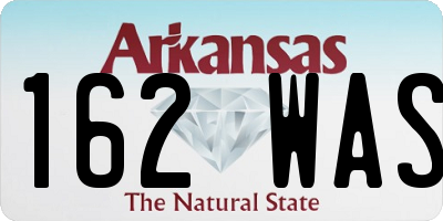 AR license plate 162WAS