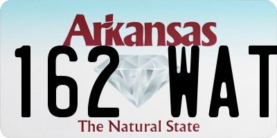 AR license plate 162WAT