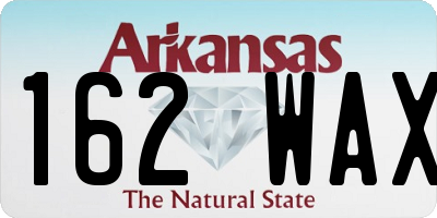 AR license plate 162WAX