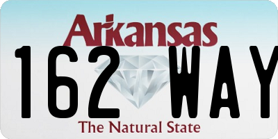 AR license plate 162WAY
