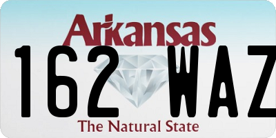 AR license plate 162WAZ