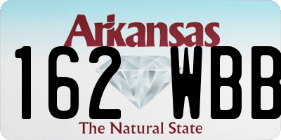 AR license plate 162WBB
