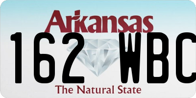 AR license plate 162WBC