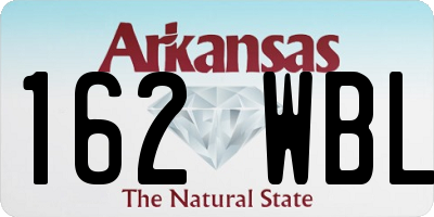 AR license plate 162WBL