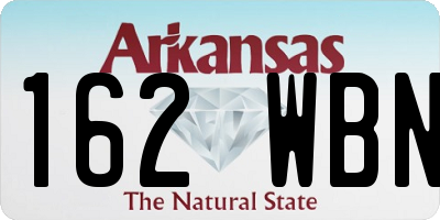 AR license plate 162WBN