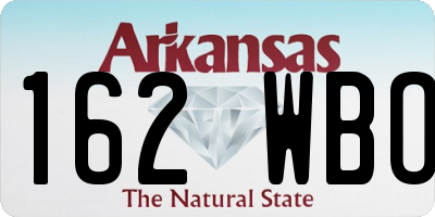 AR license plate 162WBO