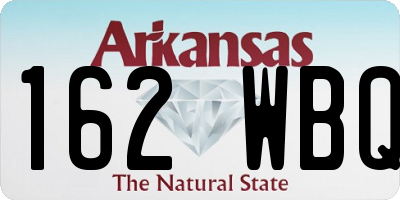 AR license plate 162WBQ