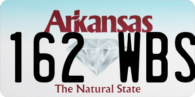 AR license plate 162WBS