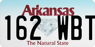 AR license plate 162WBT