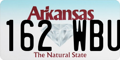 AR license plate 162WBU