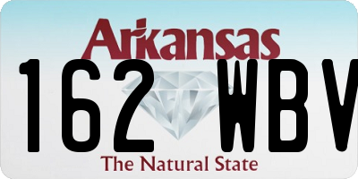 AR license plate 162WBV