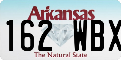 AR license plate 162WBX