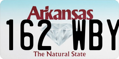AR license plate 162WBY