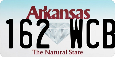 AR license plate 162WCB