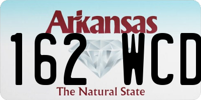 AR license plate 162WCD