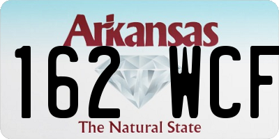 AR license plate 162WCF