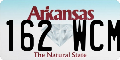 AR license plate 162WCM