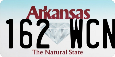 AR license plate 162WCN