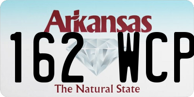 AR license plate 162WCP