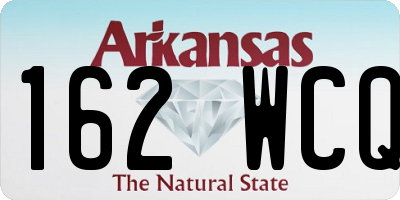 AR license plate 162WCQ