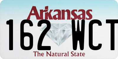 AR license plate 162WCT