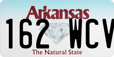 AR license plate 162WCV