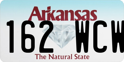 AR license plate 162WCW