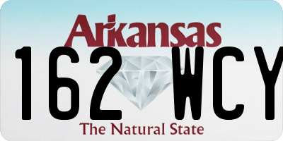 AR license plate 162WCY