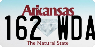 AR license plate 162WDA
