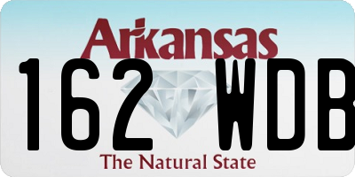 AR license plate 162WDB