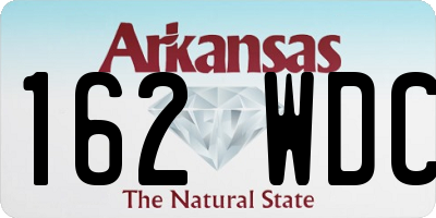 AR license plate 162WDC