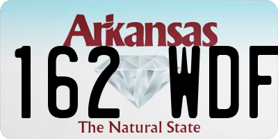 AR license plate 162WDF