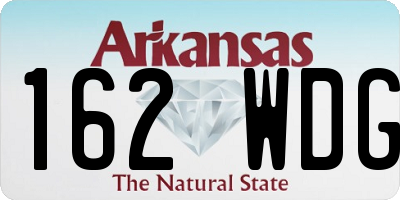 AR license plate 162WDG