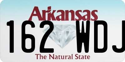 AR license plate 162WDJ