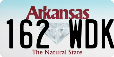 AR license plate 162WDK